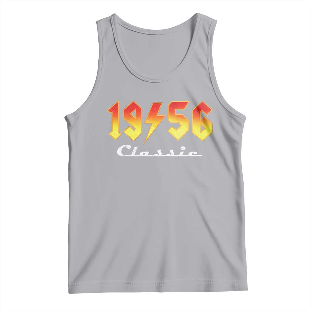70th Birthday Tank Top Classic Born 1956 Turning 70 Year Old TS10 Athletic Heather Print Your Wear