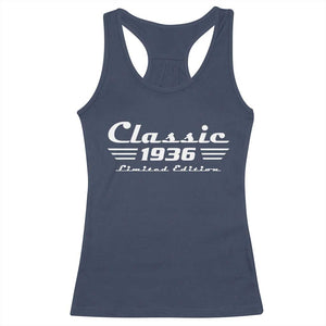 Classic 1936 Birthday Racerback Tank Top 90yr 90th Birthday Gift TS10 Navy Print Your Wear