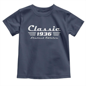 Classic 1936 Birthday Toddler T Shirt 90yr 90th Birthday Gift TS10 Navy Print Your Wear