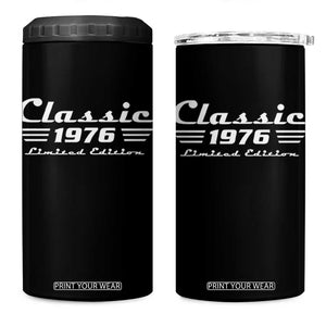 Classic 1976 Birthday 4 in 1 Can Cooler Tumbler 50yr 50th Birthday Gift TS10 One Size: 16 oz Black Print Your Wear