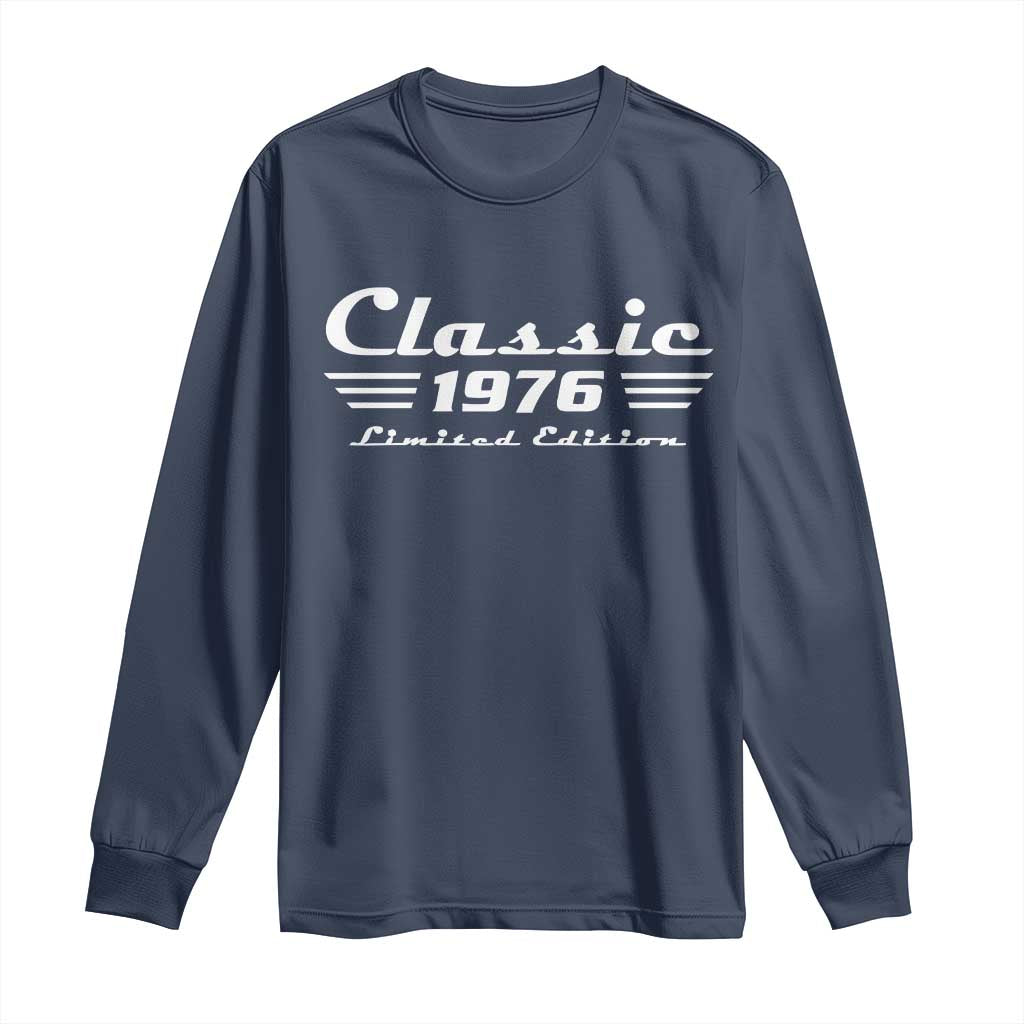 Classic 1976 Birthday Long Sleeve Shirt 50yr 50th Birthday Gift TS10 Navy Print Your Wear