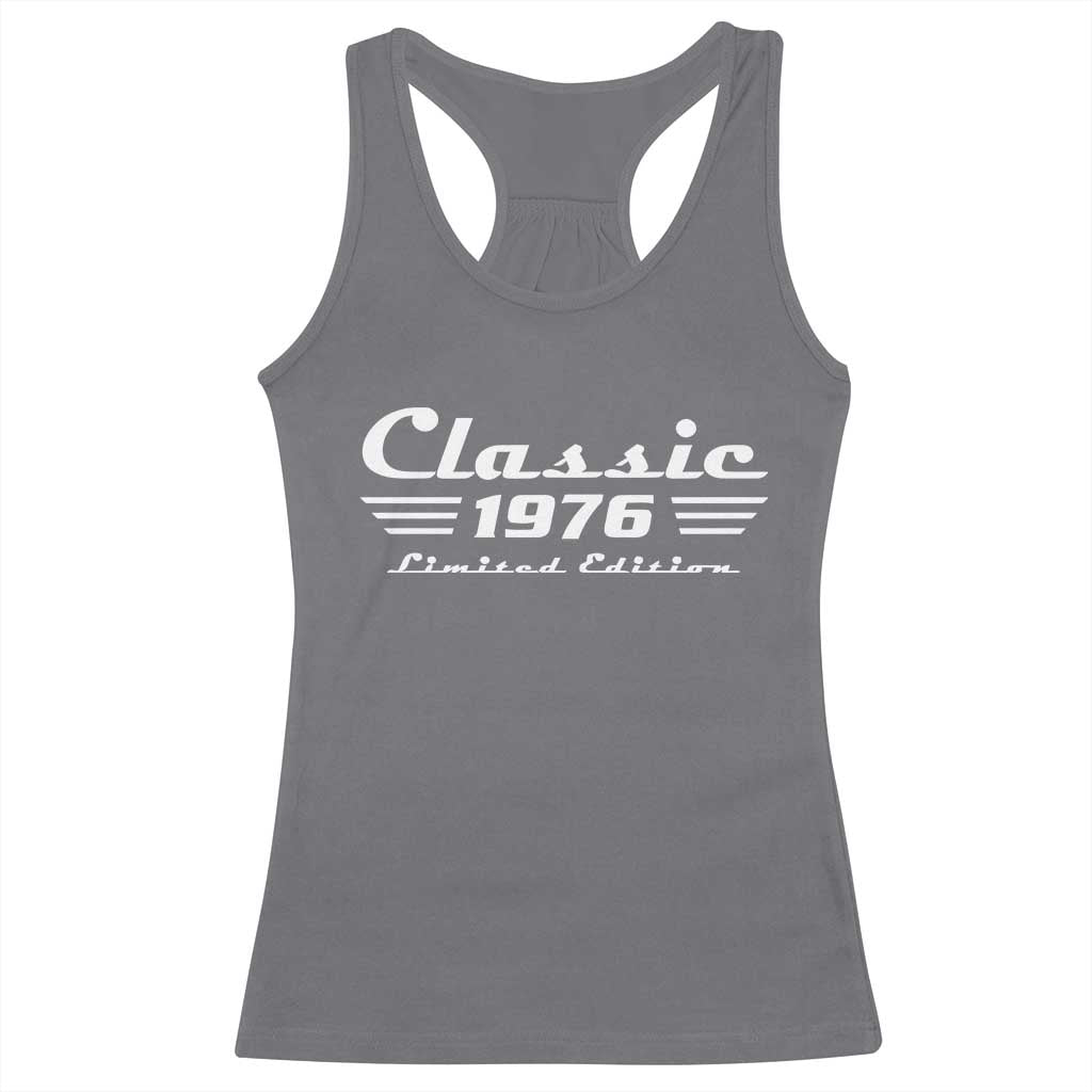 Classic 1976 Birthday Racerback Tank Top 50yr 50th Birthday Gift TS10 Charcoal Print Your Wear