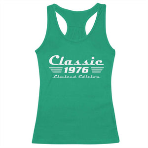 Classic 1976 Birthday Racerback Tank Top 50yr 50th Birthday Gift TS10 Irish Green Print Your Wear