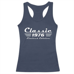 Classic 1976 Birthday Racerback Tank Top 50yr 50th Birthday Gift TS10 Navy Print Your Wear