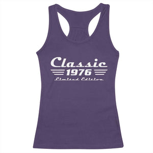 Classic 1976 Birthday Racerback Tank Top 50yr 50th Birthday Gift TS10 Purple Print Your Wear