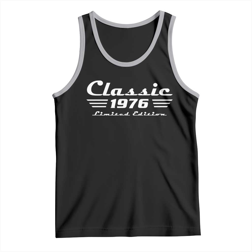 Classic 1976 Birthday Tank Top 50yr 50th Birthday Gift TS10 Black Athletic Heather Print Your Wear