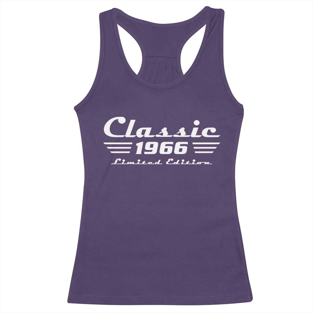 Classic 1966 Birthday Racerback Tank Top 60yr 60th Birthday Gift TS10 Purple Print Your Wear