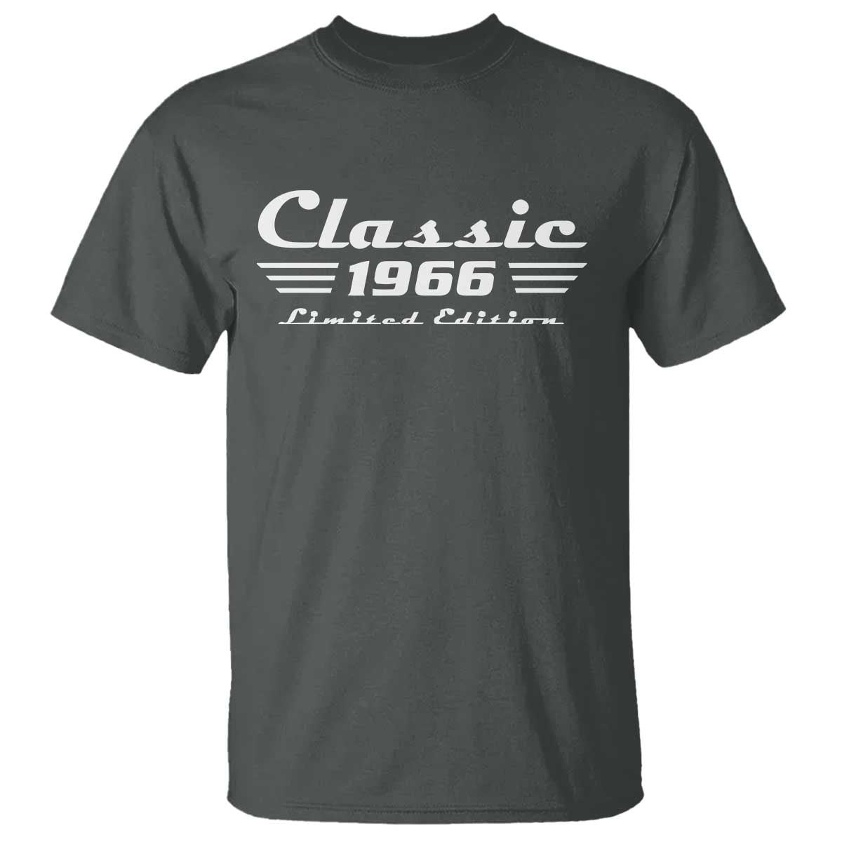 Classic 1966 Birthday T Shirt - 60th Birthday Gift TS10 Dark Heather Print Your Wear