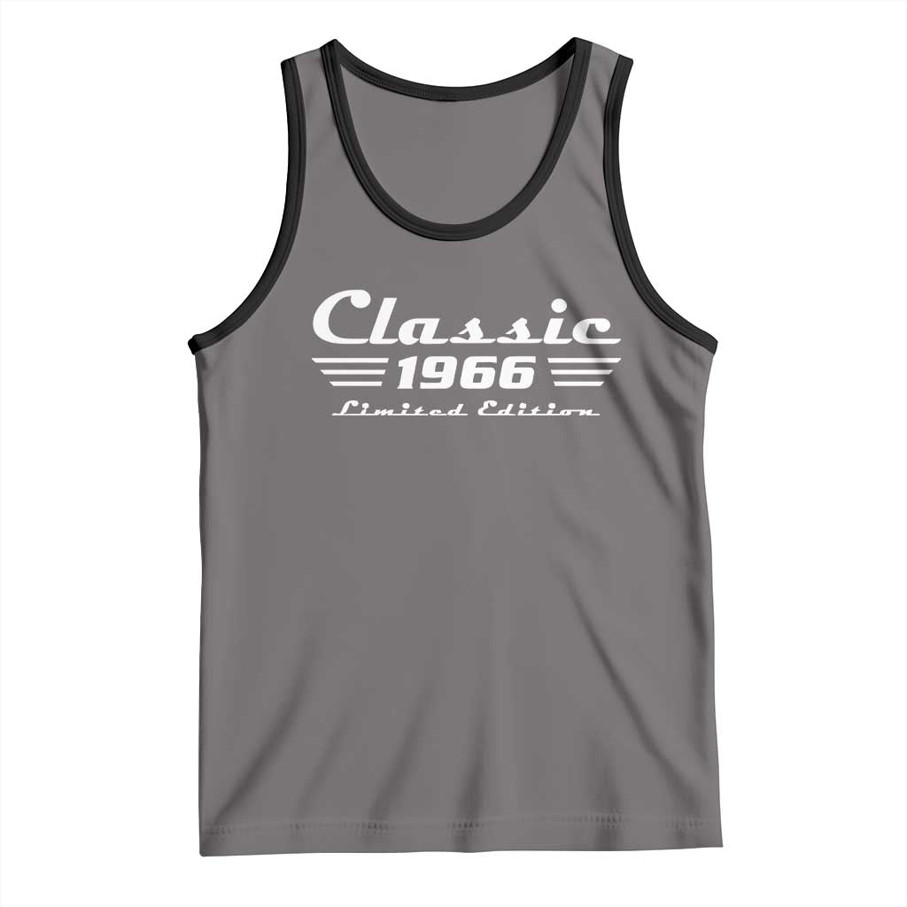 Classic 1966 Birthday Tank Top 60yr 60th Birthday Gift TS10 Deep Heather Black Print Your Wear