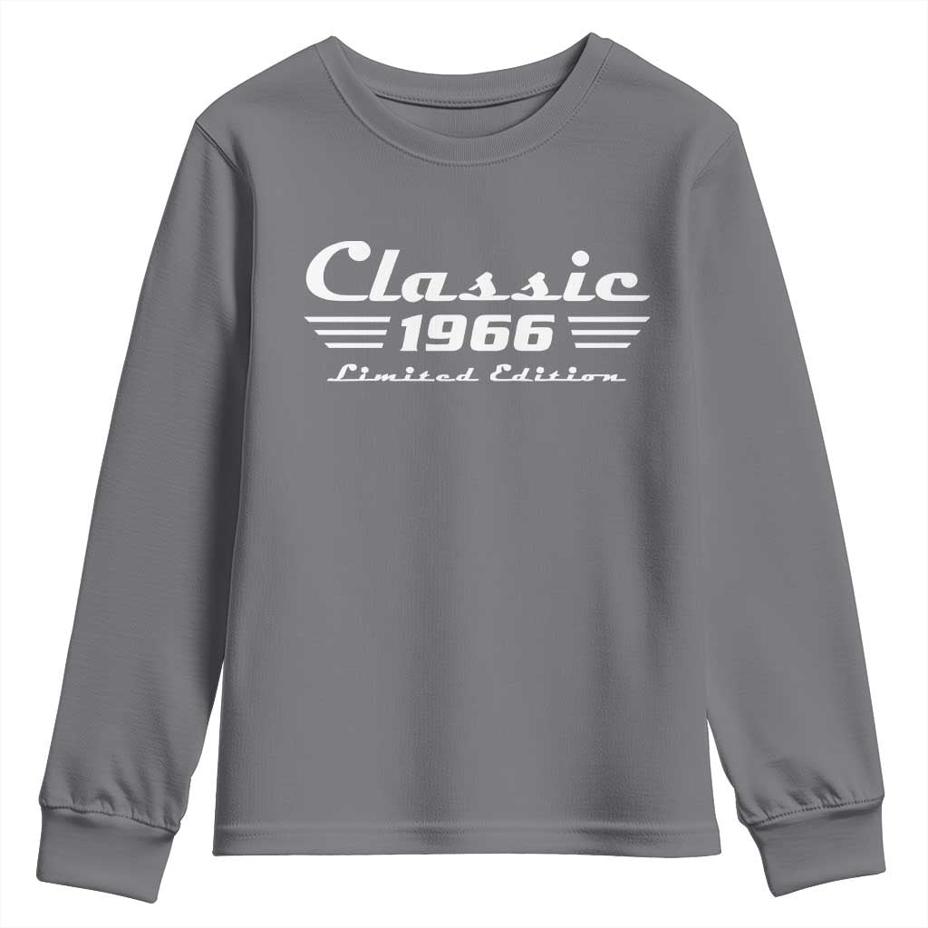 Classic 1966 Birthday Youth Sweatshirt 60yr 60th Birthday Gift TS10 Charcoal Print Your Wear