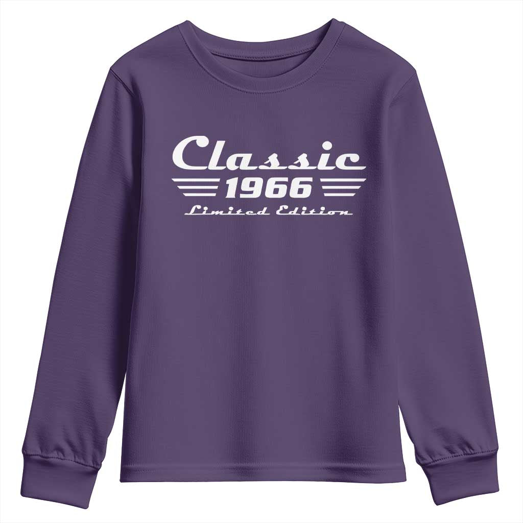 Classic 1966 Birthday Youth Sweatshirt 60yr 60th Birthday Gift TS10 Purple Print Your Wear