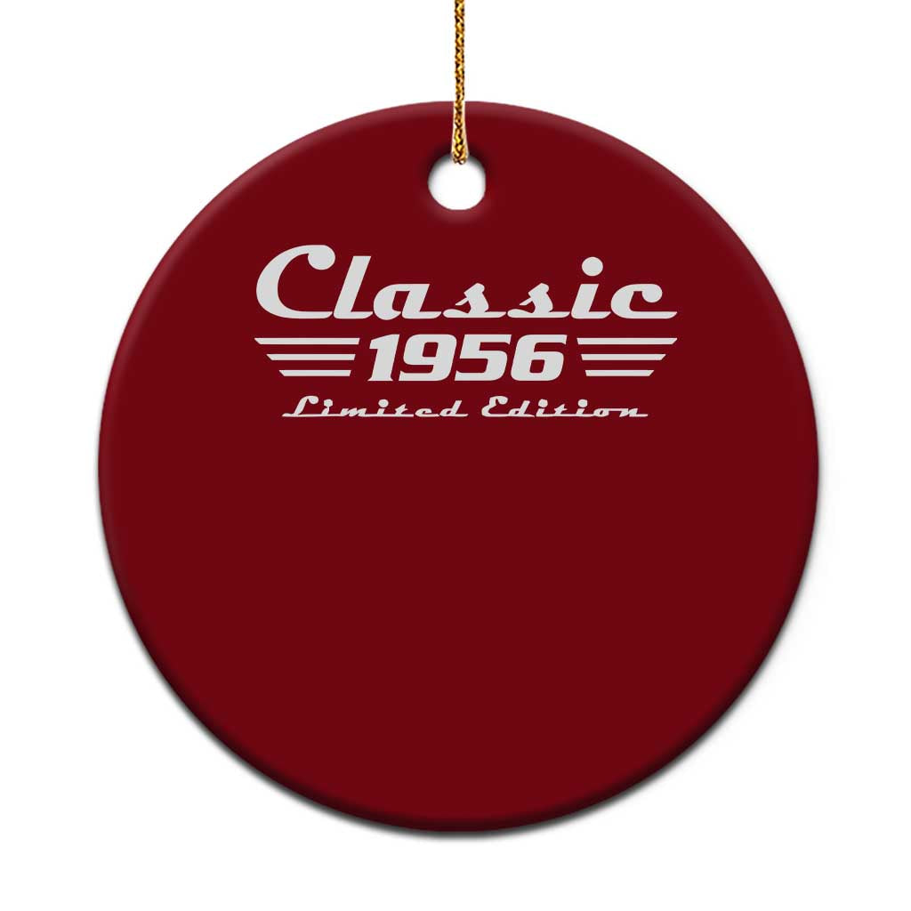 Classic 1956 Birthday Ceramic Ornament 70yr 70th Birthday TS10 1pc Red Print Your Wear