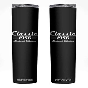 Classic 1956 Birthday Skinny Tumbler 70yr 70th Birthday TS10 Black Print Your Wear