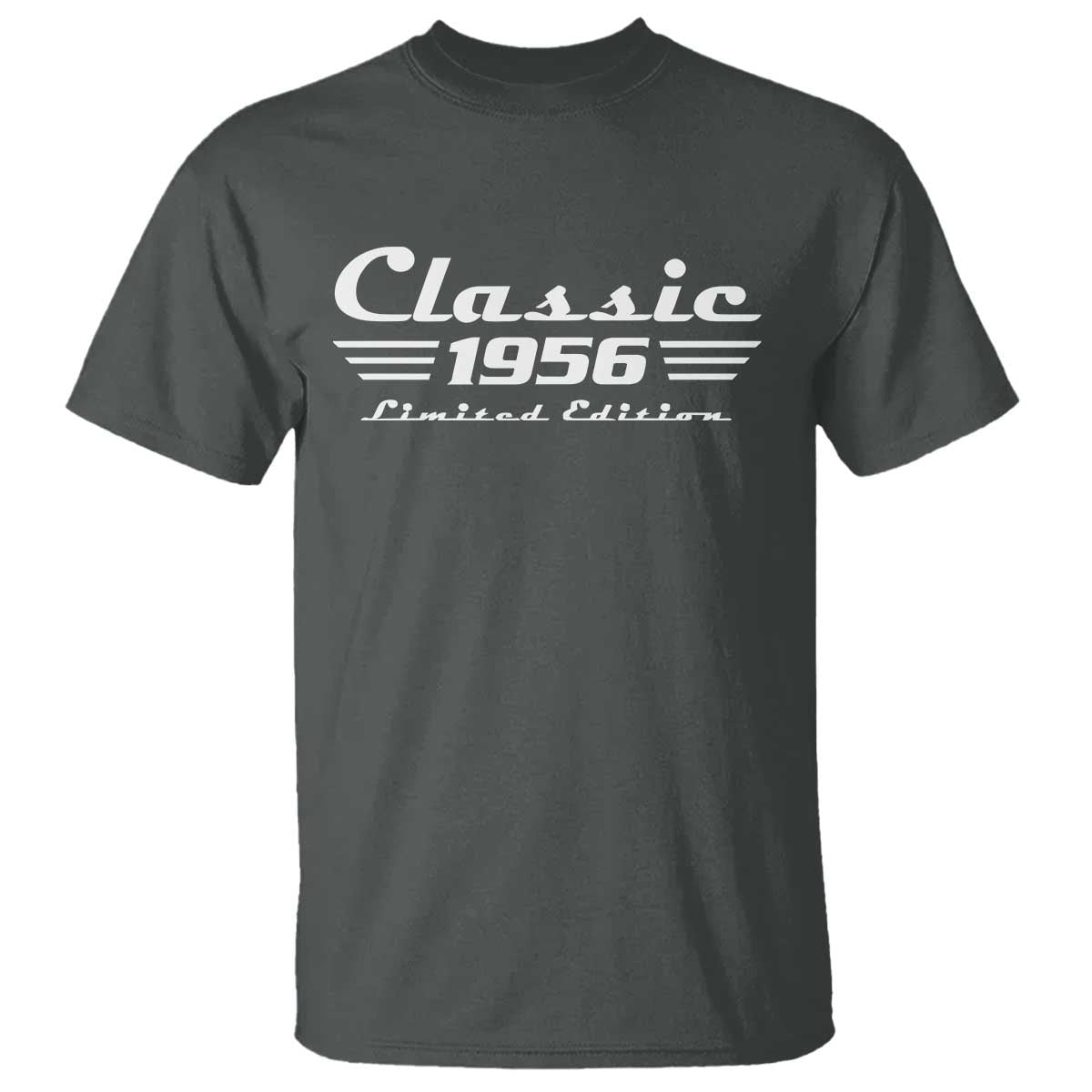 Classic 1956 Birthday T Shirt - 70yr - 70th Birthday TS10 Dark Heather Print Your Wear