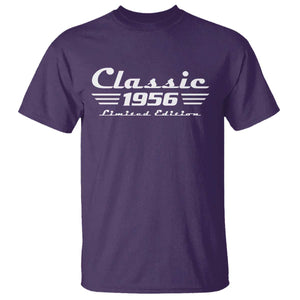 Classic 1956 Birthday T Shirt - 70yr - 70th Birthday TS10 Purple Print Your Wear