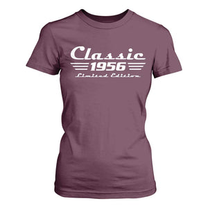Classic 1956 Birthday T Shirt For Women 70yr 70th Birthday TS10 Maroon Print Your Wear