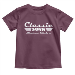 Classic 1956 Birthday Toddler T Shirt 70yr 70th Birthday TS10 Maroon Print Your Wear