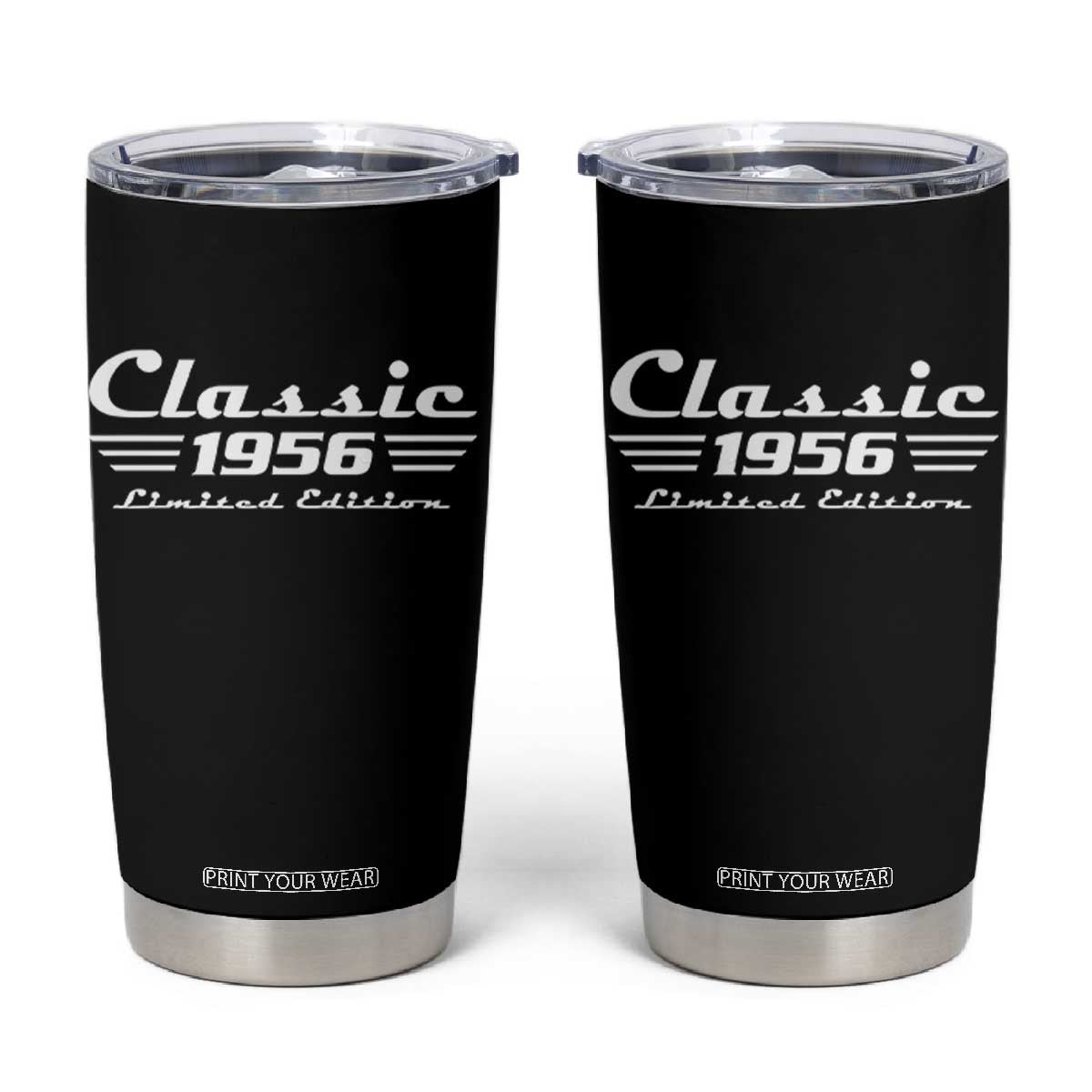 Classic 1956 Birthday Tumbler Cup 70yr 70th Birthday TS10 Black Print Your Wear
