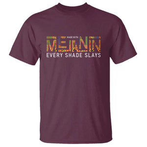 Black History T Shirt Melanin Kente Juneteenth Black History TS10 Maroon Print Your Wear
