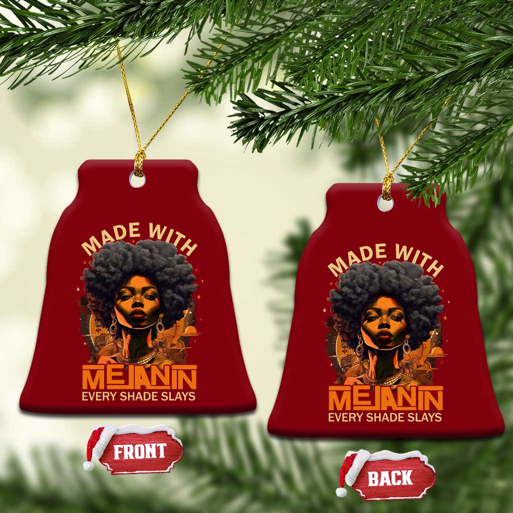 Black Women Ceramic Ornament Melanin Juneteenth Black History TS10 Print Your Wear