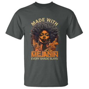 Black Women T Shirt Melanin Juneteenth Black History TS10 Dark Heather Print Your Wear