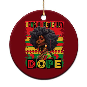Black Women Unapologetically Dope Ceramic Ornament Juneteenth Black History TS10 1pc Red Print Your Wear