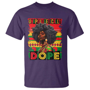 Black Women Unapologetically Dope T Shirt Juneteenth Black History TS10 Purple Print Your Wear