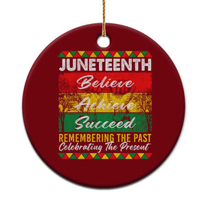 Juneteenth 1865 Ceramic Ornament Remembering The Past Black Freedom African Independence Day TS10 1pc Red Print Your Wear