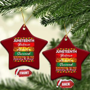 Juneteenth 1865 Ceramic Ornament Remembering The Past Black Freedom African Independence Day TS10 Print Your Wear