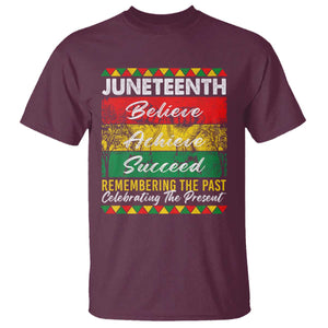 Juneteenth 1865 T Shirt Remembering The Past Black Freedom African Independence Day TS10 Maroon Print Your Wear