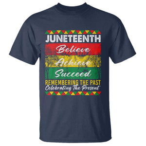 Juneteenth 1865 T Shirt Remembering The Past Black Freedom African Independence Day TS10 Navy Print Your Wear
