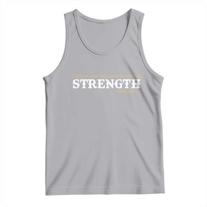 Christian Bible Tank Top Philippians 4:13 Motivational Quote Inspirational Bible Verses TS10 Athletic Heather Print Your Wear