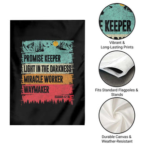 Vintage Christian Worship Garden Flag Isaiah 42:16 Waymaker Promise Keeper Miracle Worker TS10 Print Your Wear
