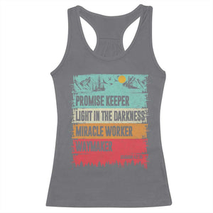 Vintage Christian Worship Racerback Tank Top Isaiah 42:16 Waymaker Promise Keeper Miracle Worker TS10 Charcoal Print Your Wear