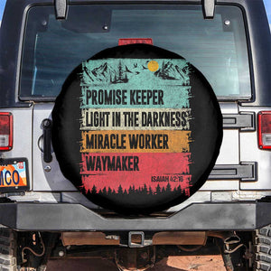 Vintage Christian Worship Spare Tire Cover Isaiah 42:16 Waymaker Promise Keeper Miracle Worker TS10 No hole Black Print Your Wear