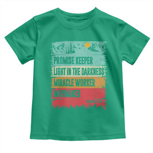 Vintage Christian Worship Toddler T Shirt Isaiah 42:16 Waymaker Promise Keeper Miracle Worker TS10 Irish Green Print Your Wear