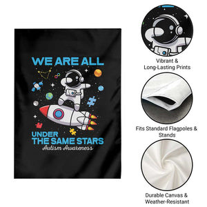 Autism Acceptance Garden Flag We Are All Under The Same Stars TS10 Print Your Wear