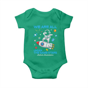 Autism Acceptance Baby Onesie We Are All Under The Same Stars TS10 Irish Green Print Your Wear