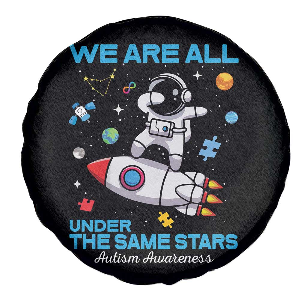 Autism Acceptance Spare Tire Cover We Are All Under The Same Stars TS10 Print Your Wear