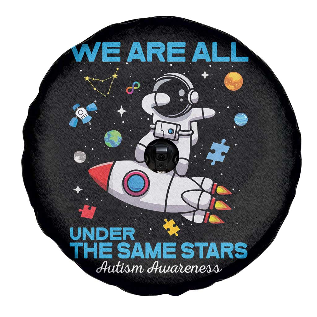 Autism Acceptance Spare Tire Cover We Are All Under The Same Stars TS10 Print Your Wear