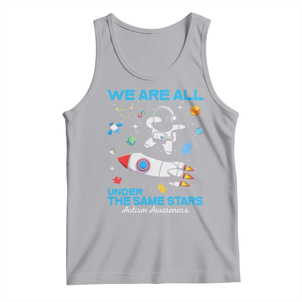 Autism Acceptance Tank Top We Are All Under The Same Stars TS10 Athletic Heather Print Your Wear