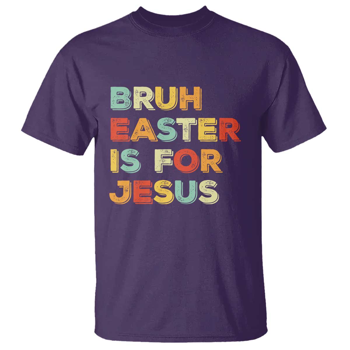 Bruh Easter Is For Jesus T Shirt Christian Religious TS10 Purple Print Your Wear