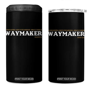 Christian Worship 4 in 1 Can Cooler Tumbler Isaiah 42:16 Waymaker Promise Keeper Miracle Worker TS10 One Size: 16 oz Black Print Your Wear