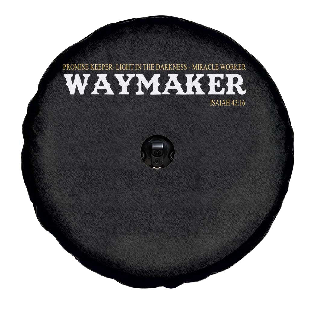 Christian Worship Spare Tire Cover Isaiah 42:16 Waymaker Promise Keeper Miracle Worker TS10 Print Your Wear
