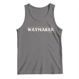 Christian Worship Tank Top Isaiah 42:16 Waymaker Promise Keeper Miracle Worker TS10 Deep Heather Print Your Wear