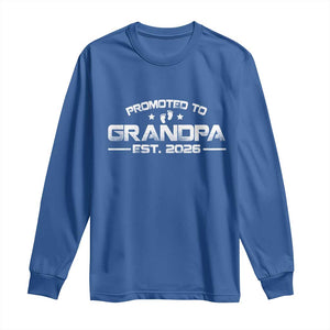 Grandpa Est 2026 Long Sleeve Shirt Fathers Day Gifts TS10 Royal Blue Print Your Wear