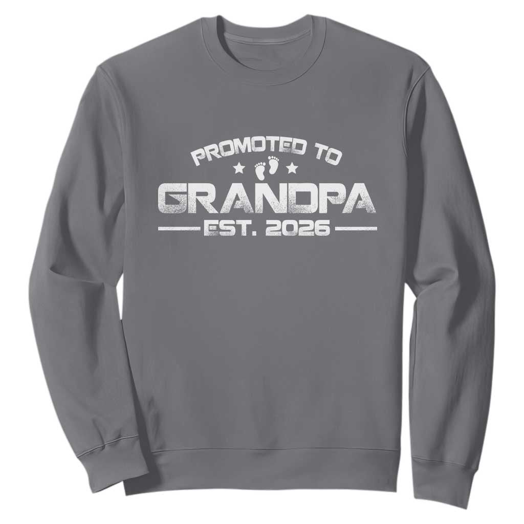 Grandpa Est 2026 Sweatshirt Fathers Day Gifts TS10 Charcoal Print Your Wear