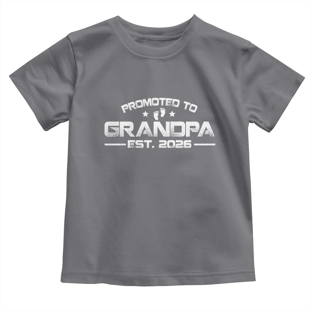 Grandpa Est 2026 Toddler T Shirt Fathers Day Gifts TS10 Charcoal Print Your Wear