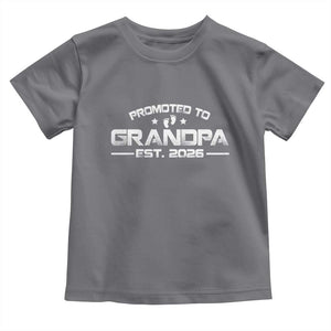 Grandpa Est 2026 Toddler T Shirt Fathers Day Gifts TS10 Charcoal Print Your Wear