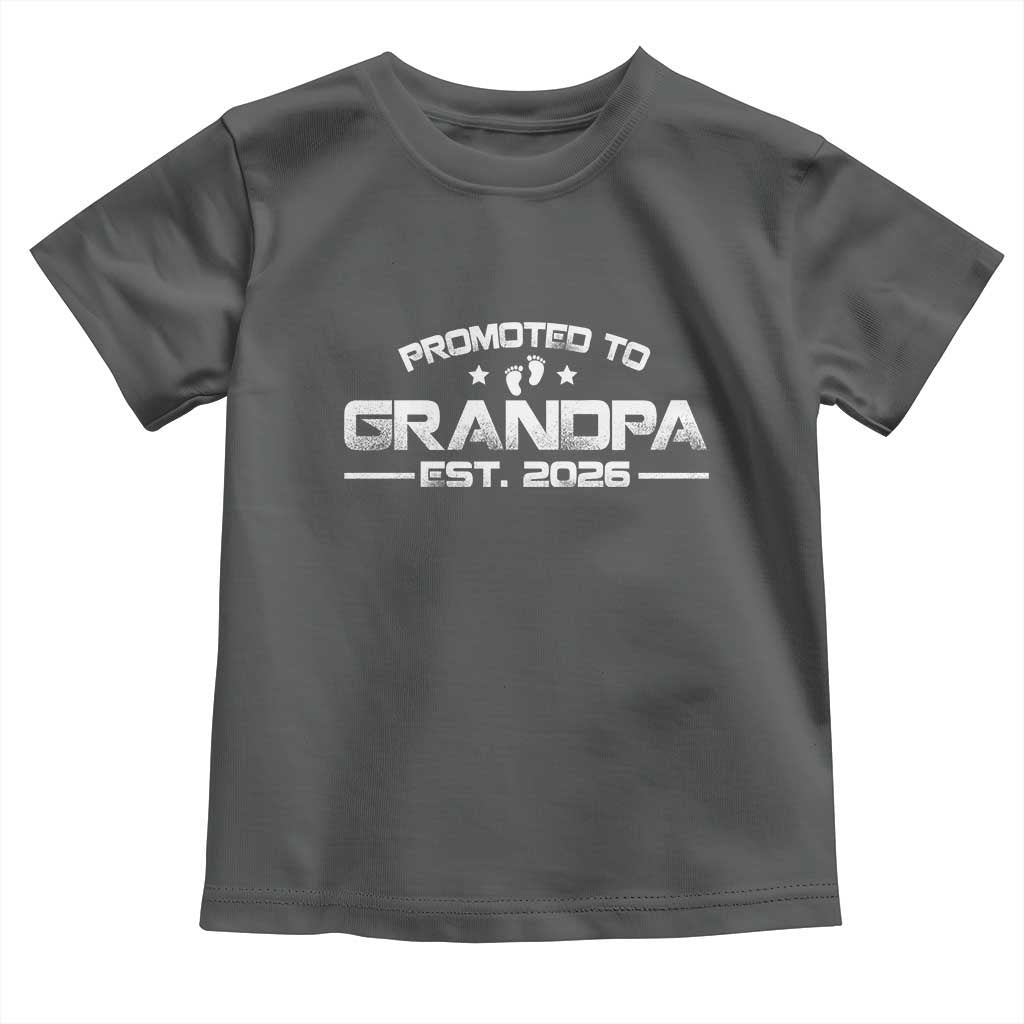 Grandpa Est 2026 Toddler T Shirt Fathers Day Gifts TS10 Dark Heather Print Your Wear